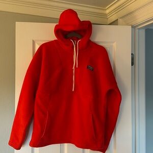 L.L.Bean Pullover Fleece Hoodie with Zipper, M
